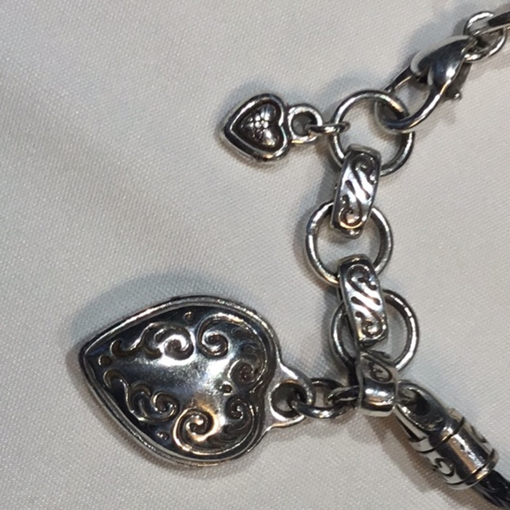 BRACELET leather and silver
